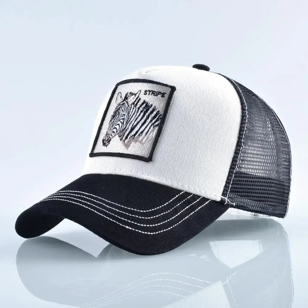 Vintage Baseballkappe mit Hundestickerei