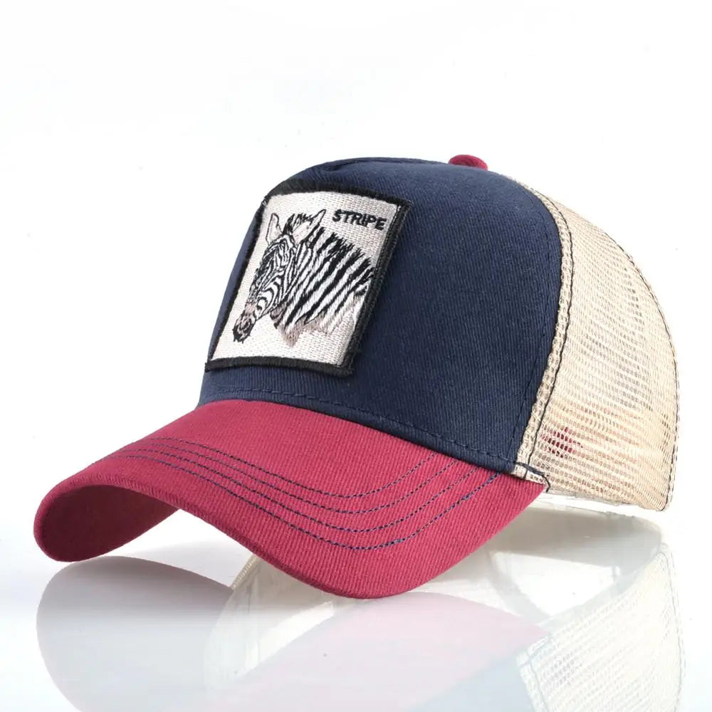 Vintage Baseballkappe mit Hundestickerei