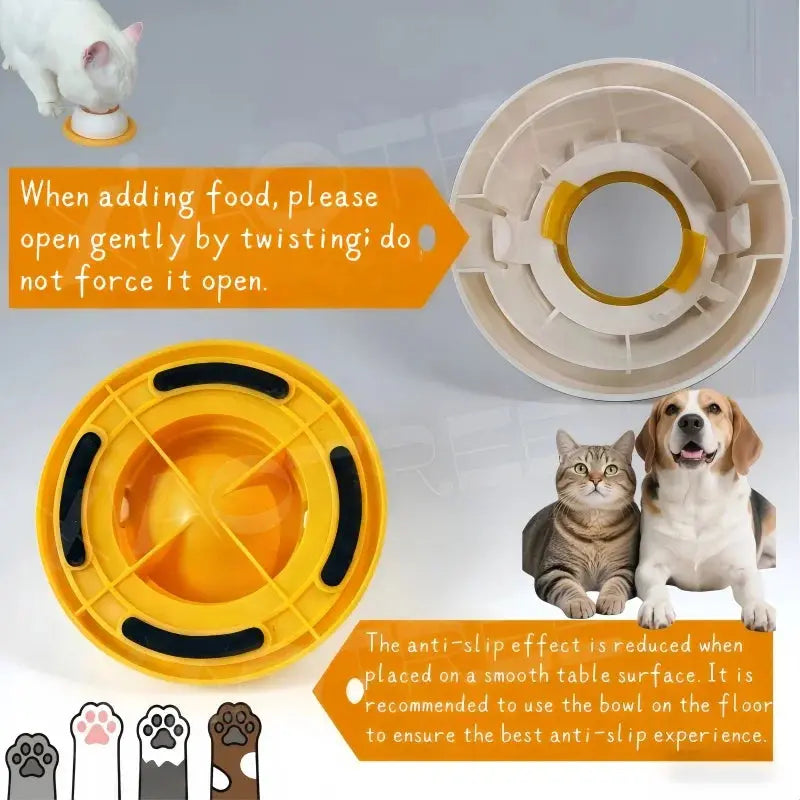 Rutschfeste Leckschale für Hunde und Katzen Petoria