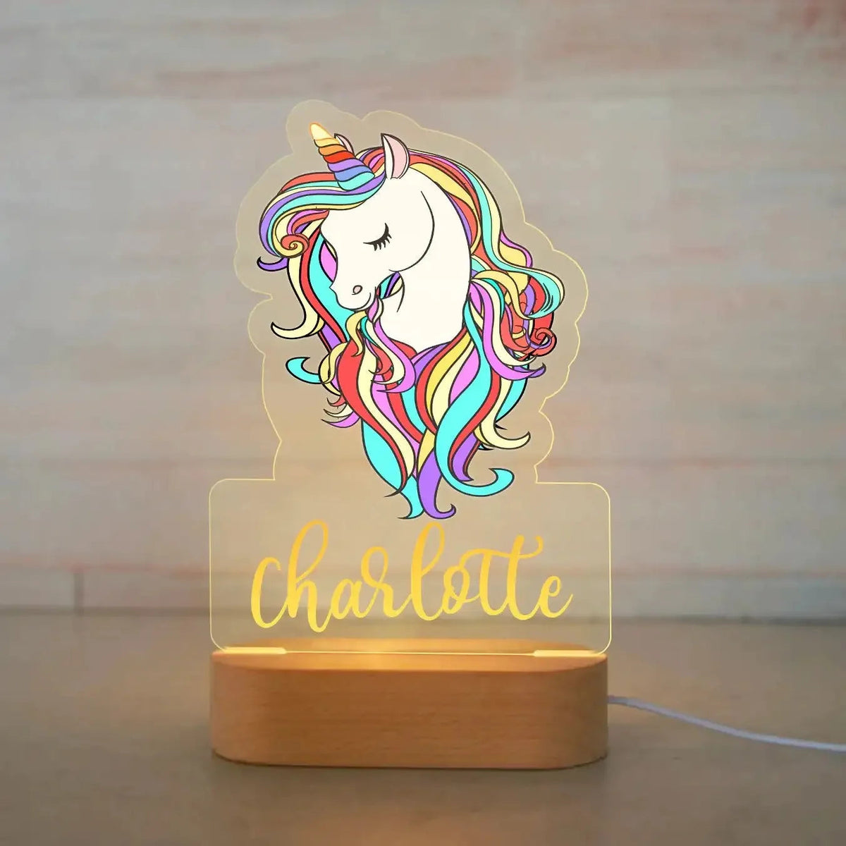 Picture Frame Light Children Animal Night Light Custom Acrylic Lamp Baby Kids Bedroom Decor Neonate Birthday Christmas Gift Petoria Store