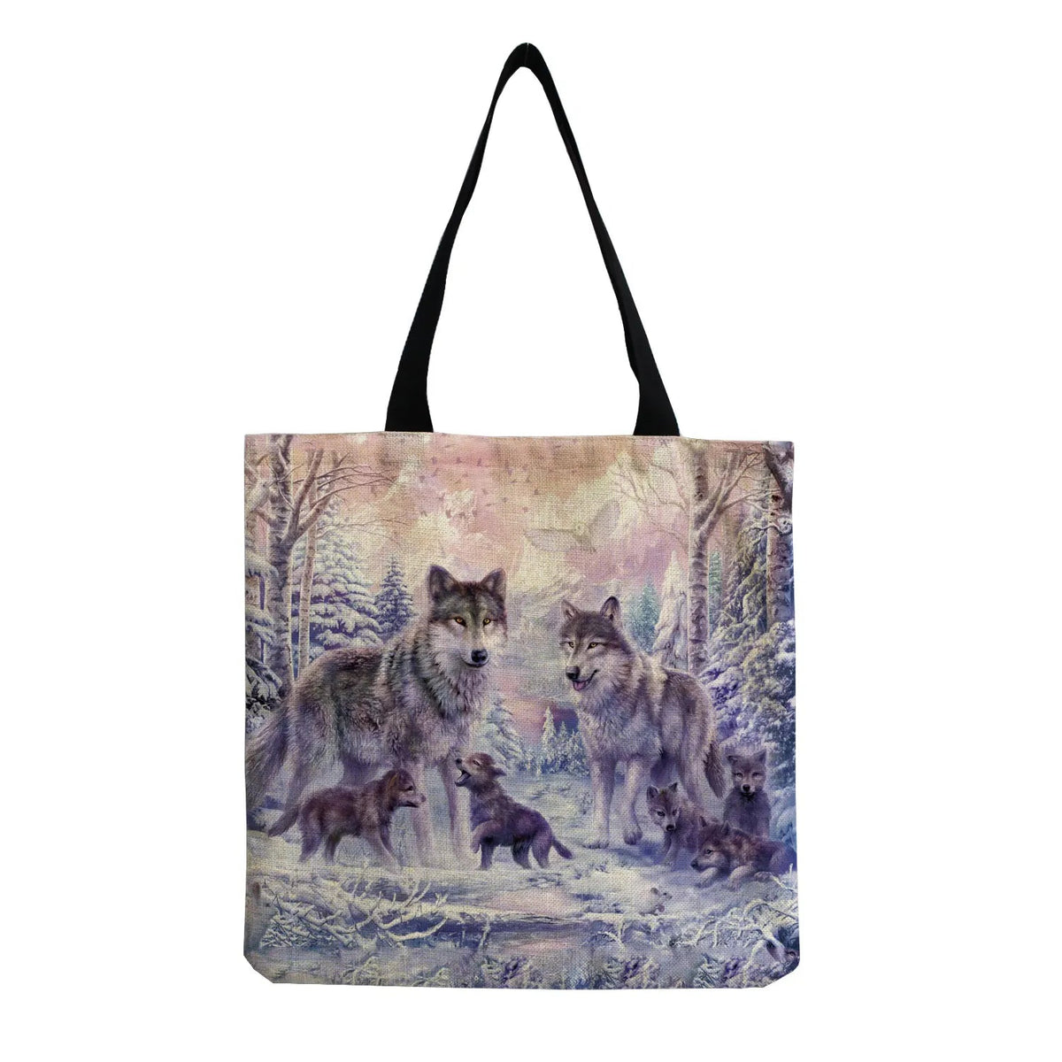 Cartoon Cute Dinosaur Printed Tote Linen Personality Girl Shoulder Bag Large Capacity Travel Storage Packs Women Shopping Bag Petoria Store