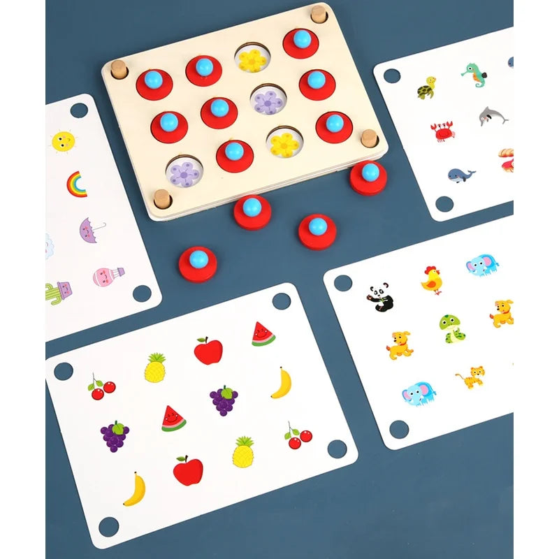 Lernspielzeug aus Holz – Memory Spiel für Kinder