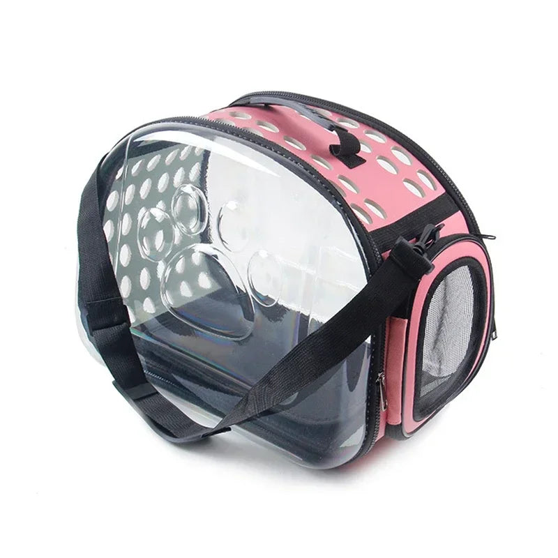 🐾 Petoria® Premium Transparente Haustier-Tragetasche für Hunde & Katzen – Faltbar, Atmungsaktiv & Reisefreundlich