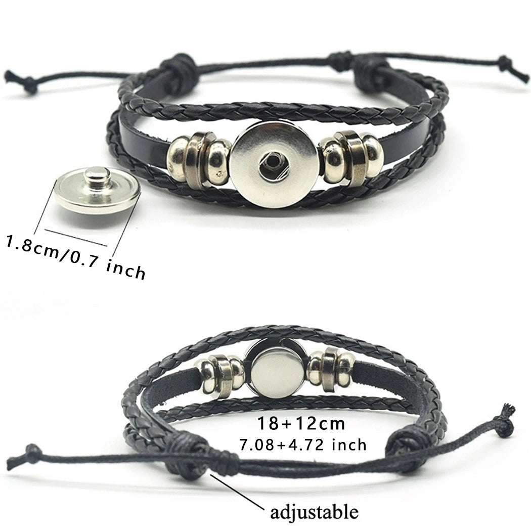 Lederarmband mit Pferdekopf für Damen und Herren