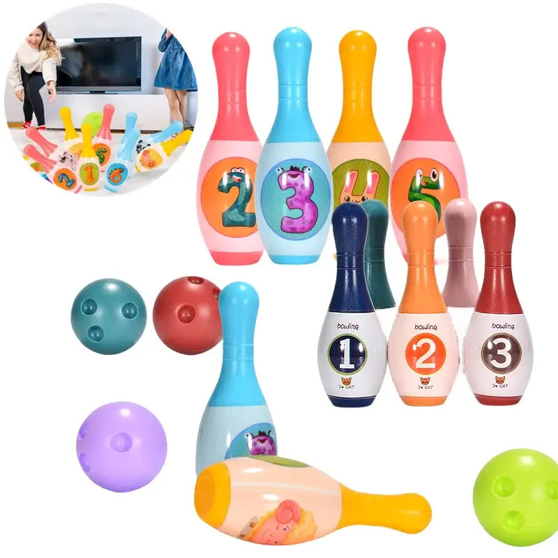 Tier Bowling Lernspiel für Kinder