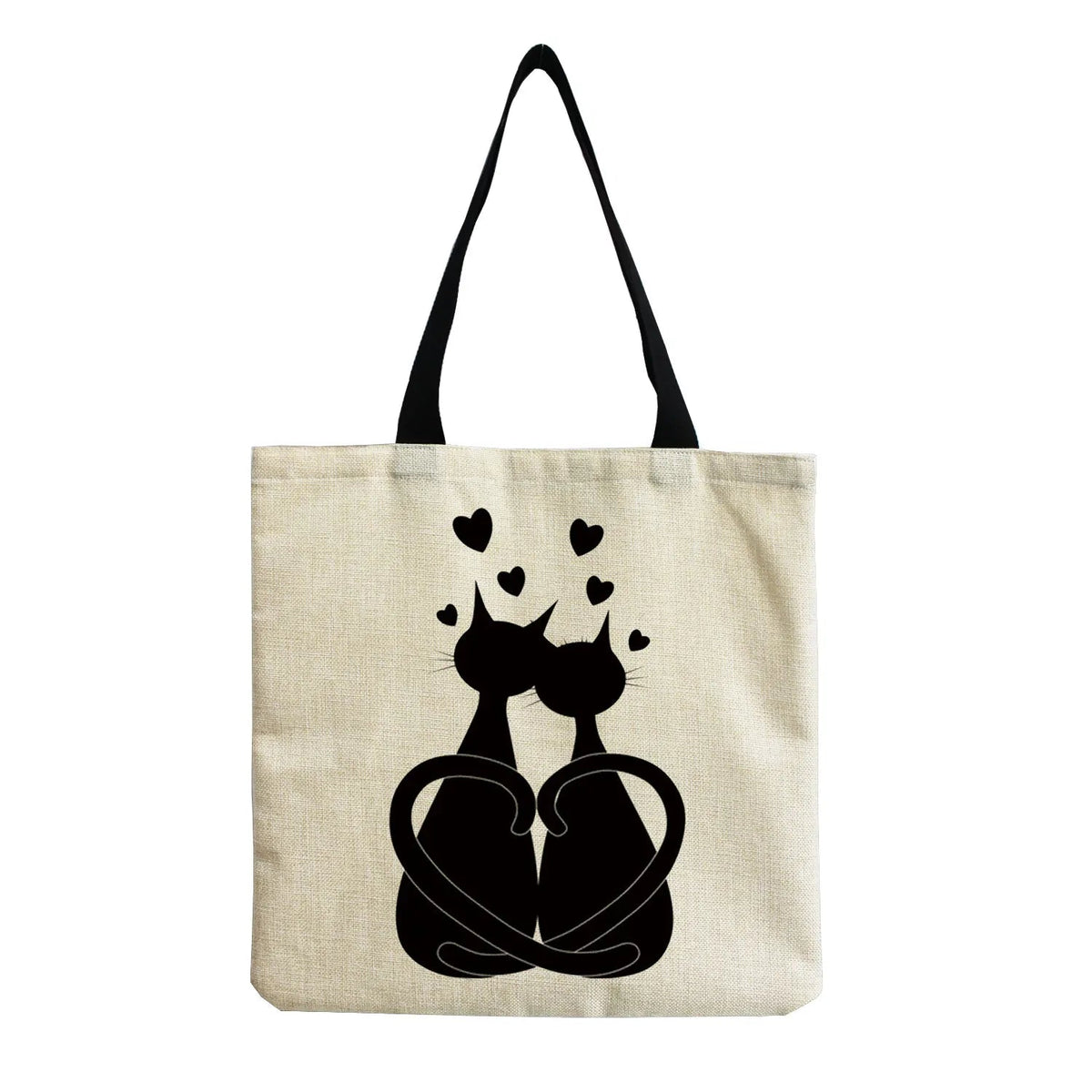 Cartoon Cute Dinosaur Printed Tote Linen Personality Girl Shoulder Bag Large Capacity Travel Storage Packs Women Shopping Bag Petoria Store