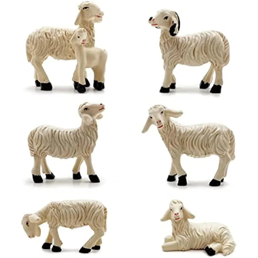 Miniature Garden Figurines Garden Sheep Statues Outdoor Decor Art Outdoor for Fall Winter Garden Decor Petoria Store
