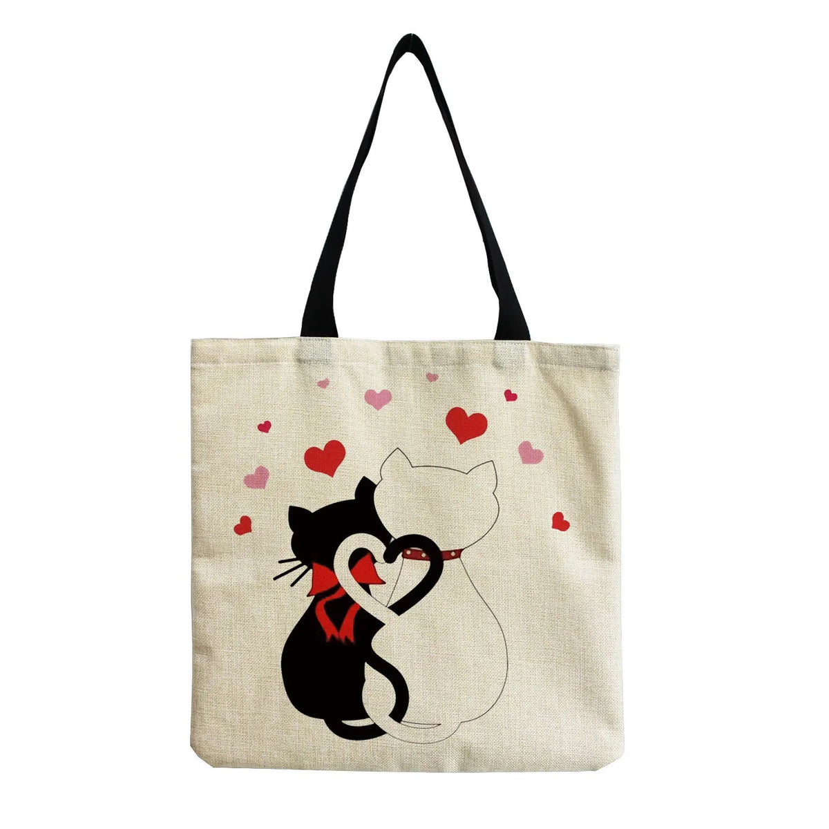 Cartoon Cute Dinosaur Printed Tote Linen Personality Girl Shoulder Bag Large Capacity Travel Storage Packs Women Shopping Bag Petoria Store