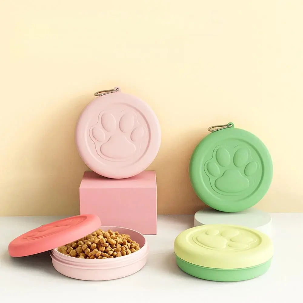 Tragbarer 2-in-1 Reisenapf für Hunde mit Futter- und Wasserfach Petoria