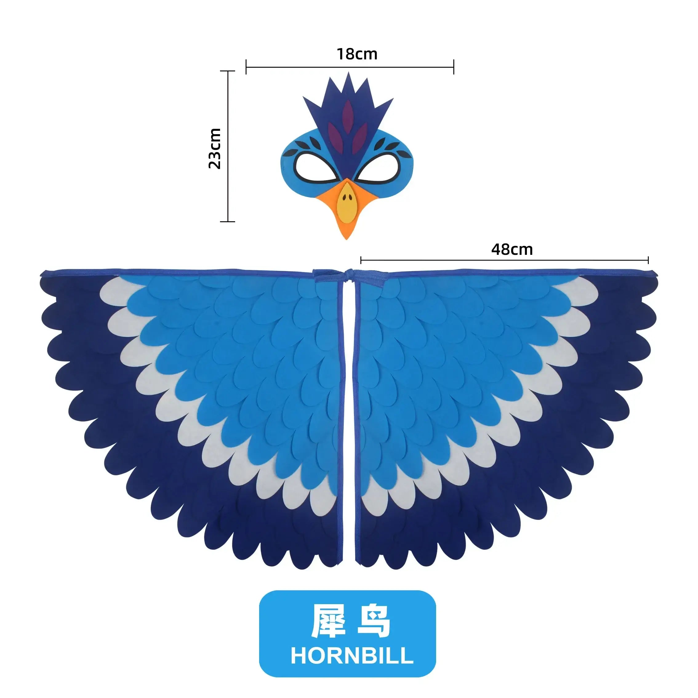 🦚 Petoria™ Pfauen Umhang mit Maske