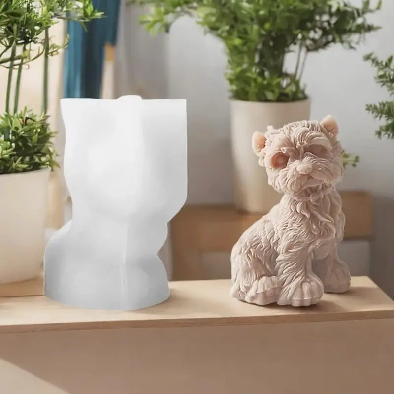 Hunde Kerzenform aus Silikon für DIY Kerzen