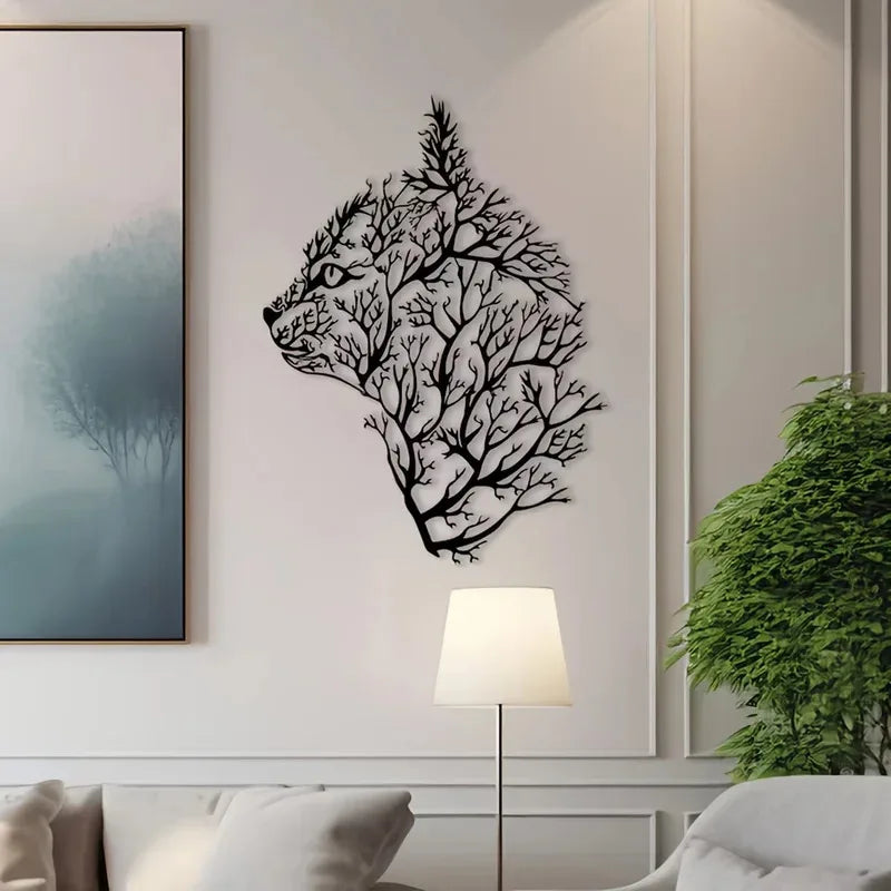Charming Cat and Tree Metal Wall Art - Minimalist Decor for Bedroom, Living Room, Office - Perfect Housewarming Gift Petoria Store