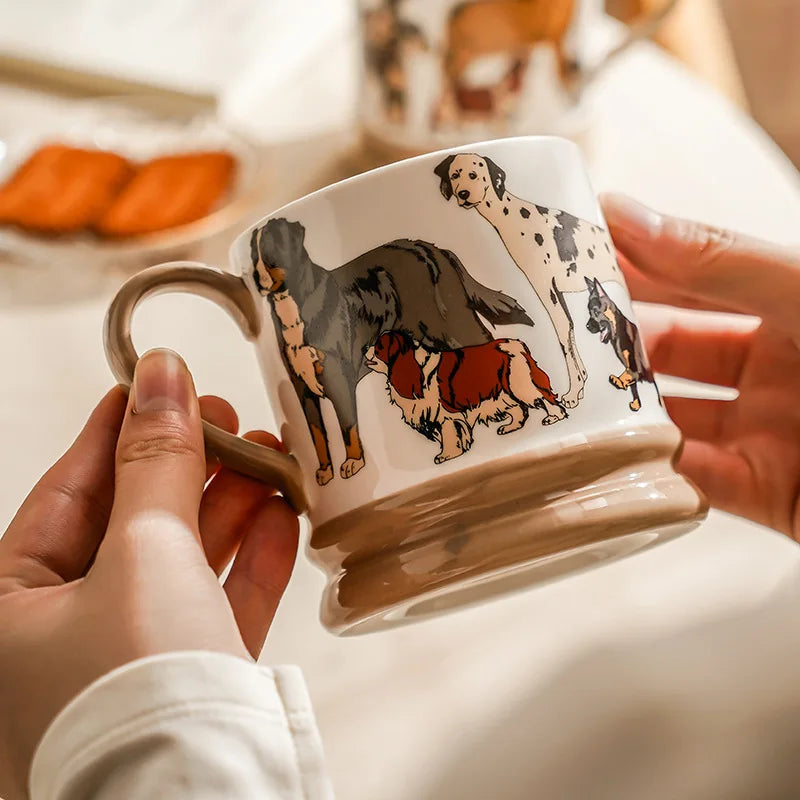 Welpen Keramikbecher – Niedliche Kaffeetasse 400 ml