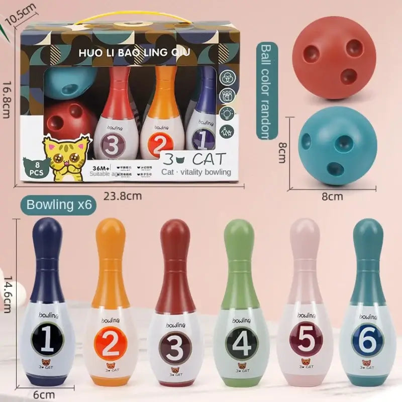 Tier Bowling Lernspiel für Kinder