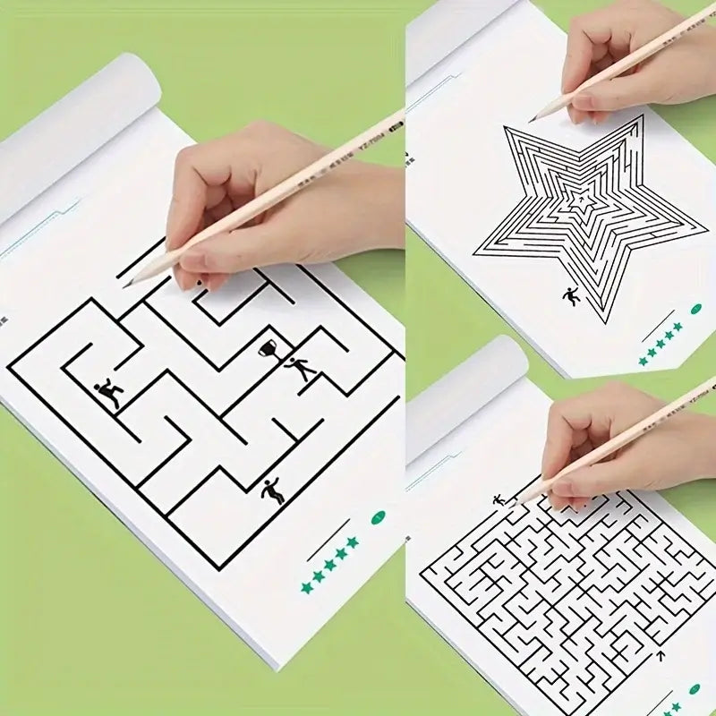 Labyrinth Lernbuch für Kinder mit Übungen