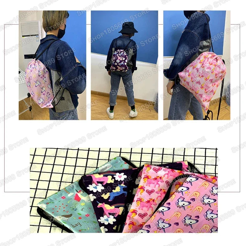 Ancient Animal Dinosaur Backpack Women Men Travel Bag Teenager Boys Girls Bookbag Children Canvas Drawstring Bag Kids Gift Petoria Store