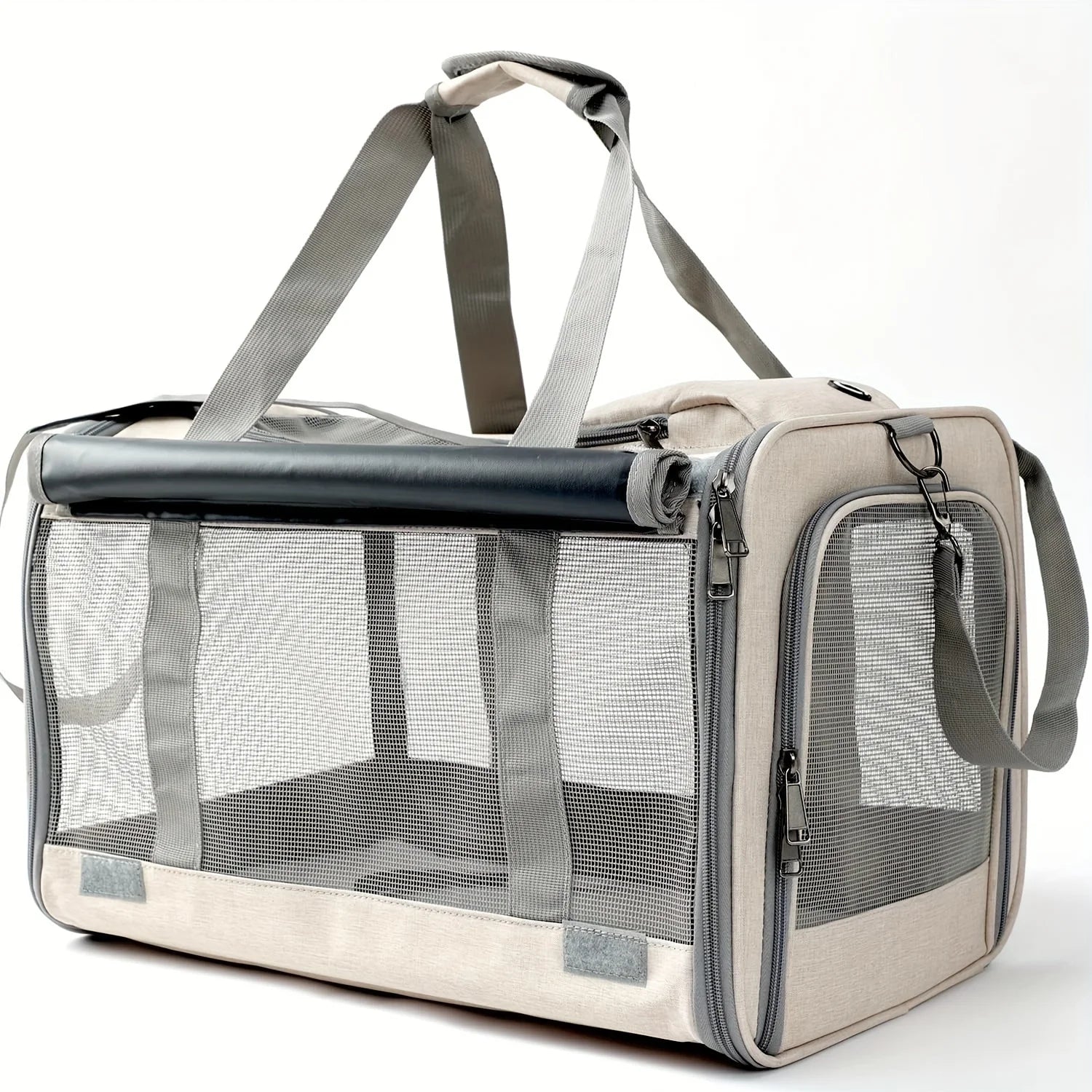 🐾 Petoria® Premium Transporttasche für mittelgroße & große Hunde und Katzen – Faltbar & Atmungsaktiv