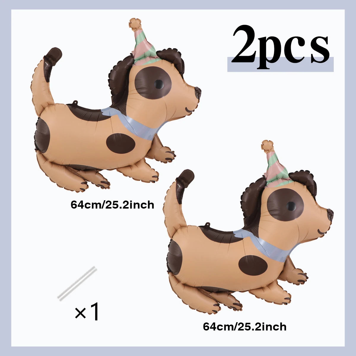 4 Animal Dog Aluminum Foil Balloons Cute Dog Theme Birthday, Anniversary Decoration, Shower, Pet Party Decoration Petoria Store