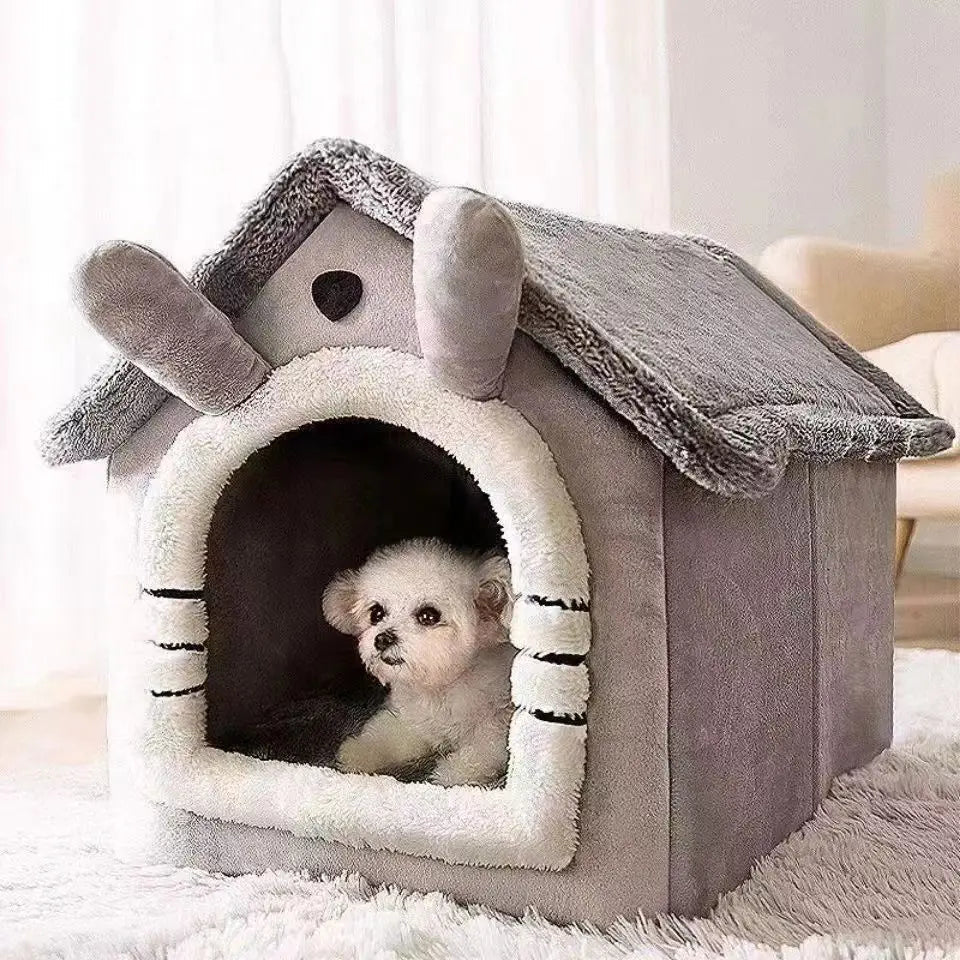 Hundehausbett für das ganze Jahr – Weich und gemütlich Petoria
