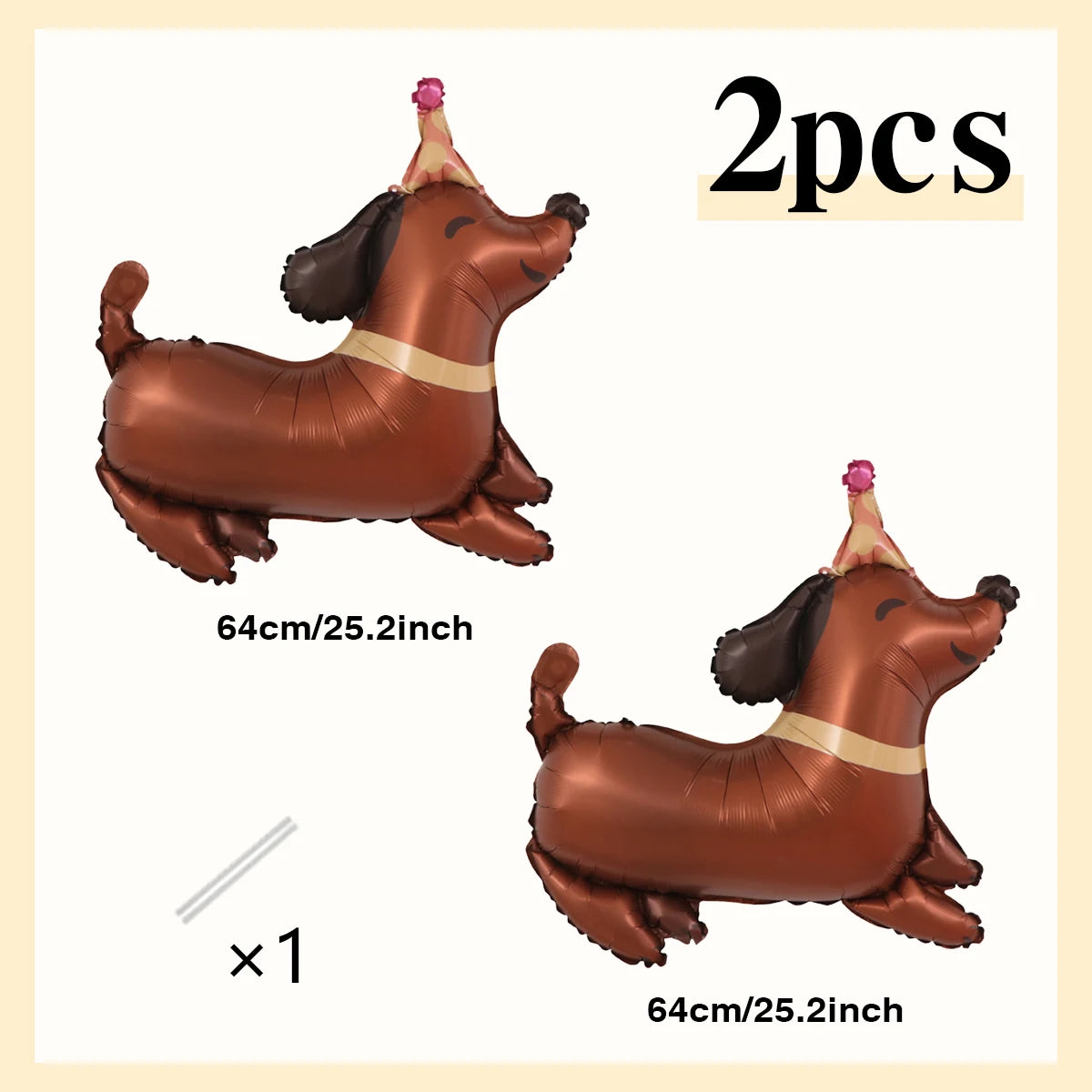 4 Animal Dog Aluminum Foil Balloons Cute Dog Theme Birthday, Anniversary Decoration, Shower, Pet Party Decoration Petoria Store