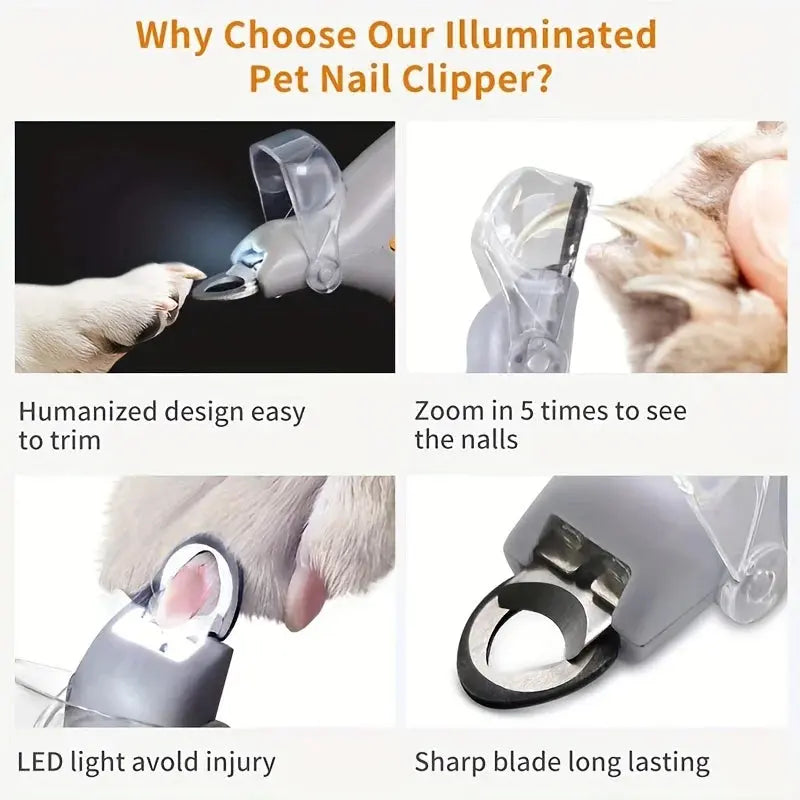 1 LED-Nagelknipser für Hunde und Katzen Petoria
