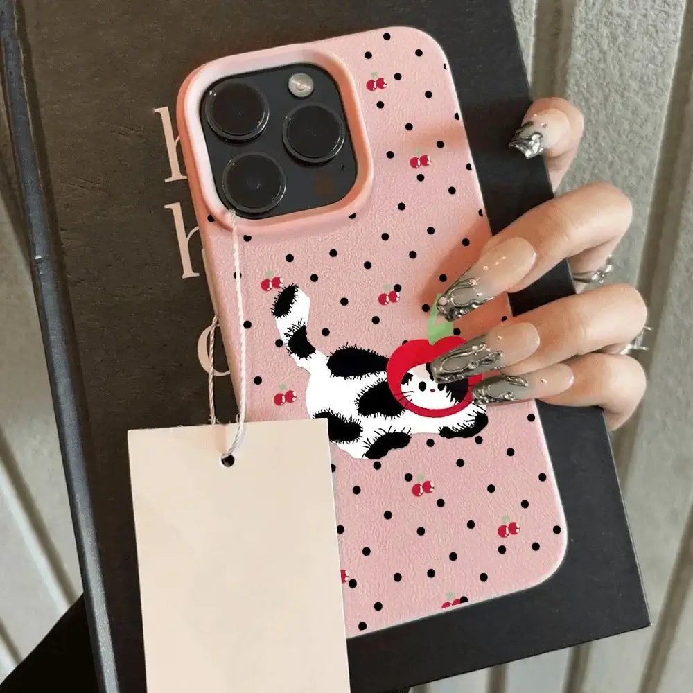 Polka Dot Tier Handyhülle für iPhone Petoria