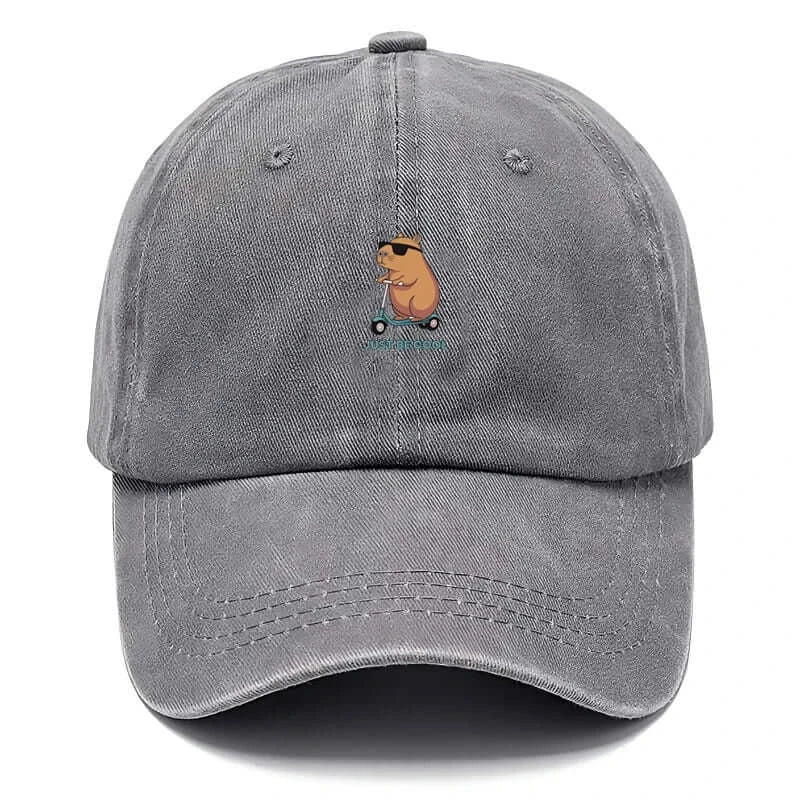 Capybara Baseballkappe – Bestickte Vintage Unisex Cap