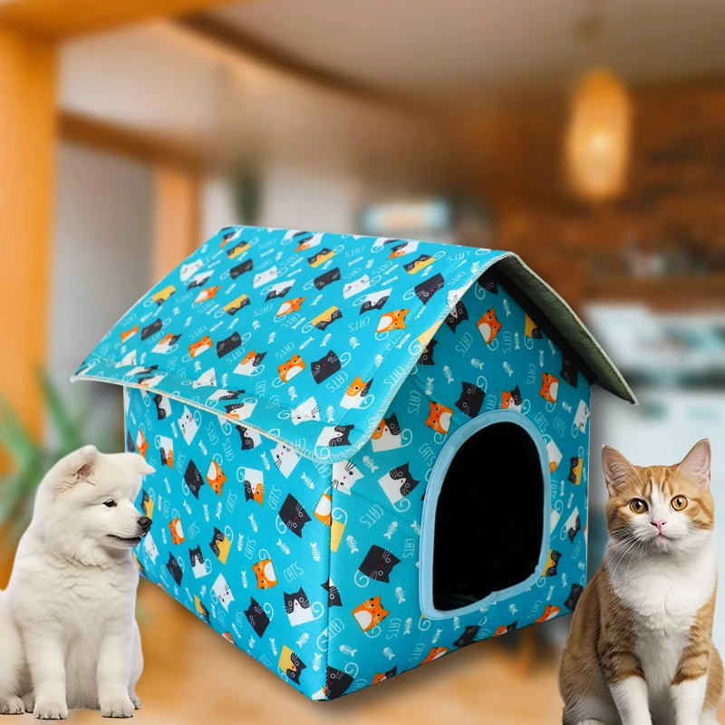 Water-resistant Foldable and Detachable Pet House Ideal for Cats Dogs in Outdoor Environments Cat House Cats Home Pet Supplies Petoria Store