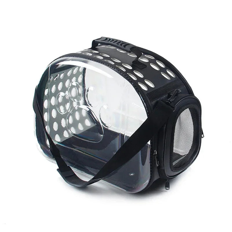 🐾 Petoria® Premium Transparente Haustier-Tragetasche für Hunde & Katzen – Faltbar, Atmungsaktiv & Reisefreundlich