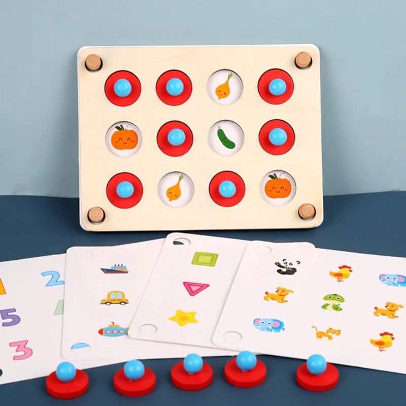 Lernspielzeug aus Holz – Memory Spiel für Kinder
