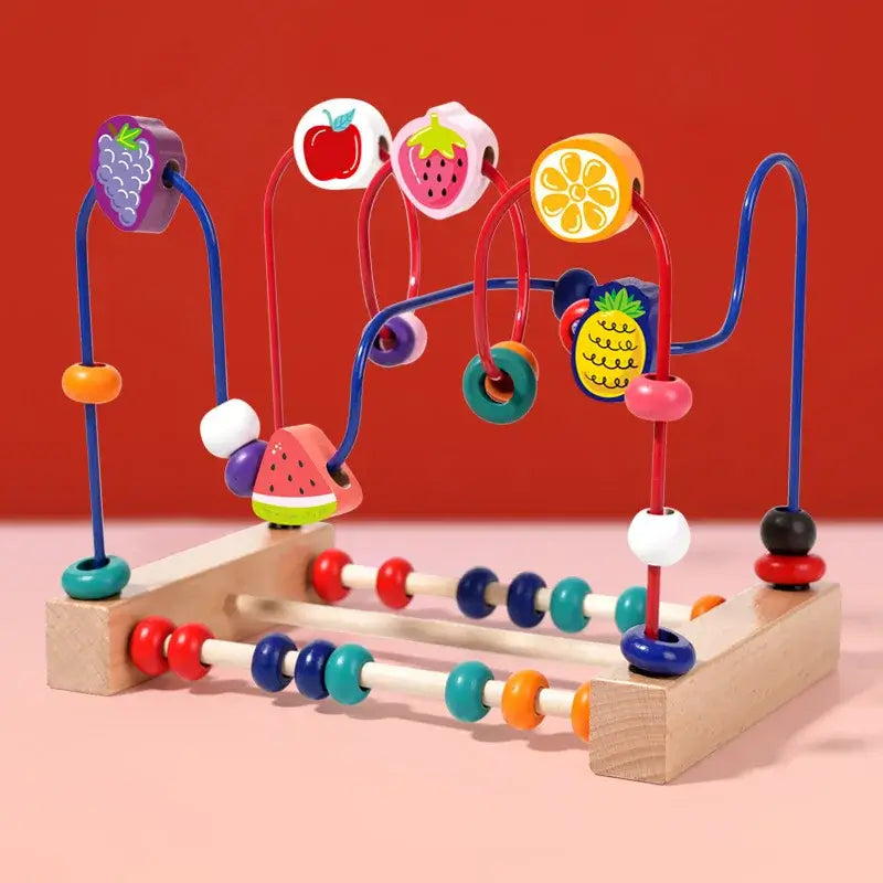 Holz Perlenlabyrinth Lernspiel für Kinder