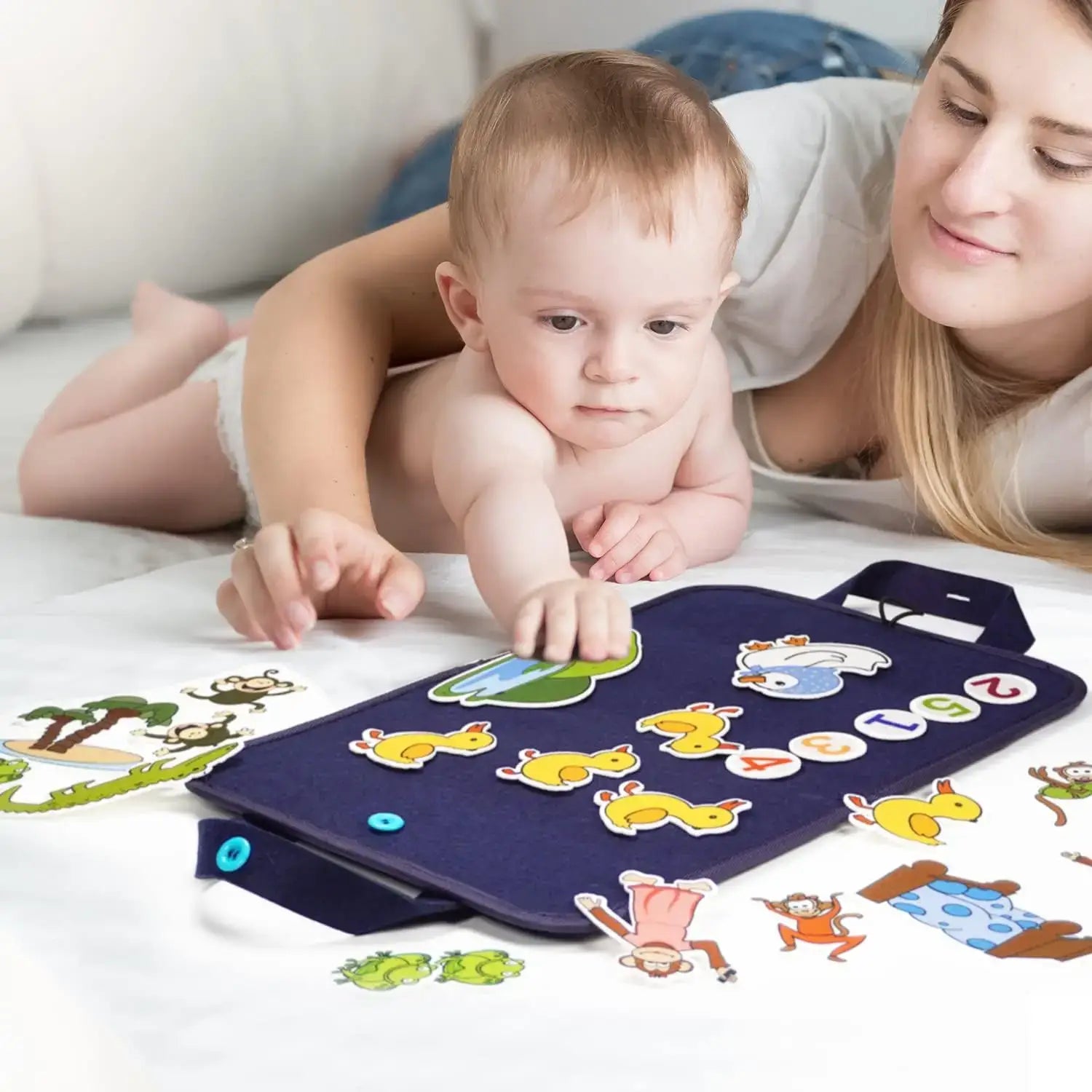 📚 Petoria™ Montessori Filz Lernboard