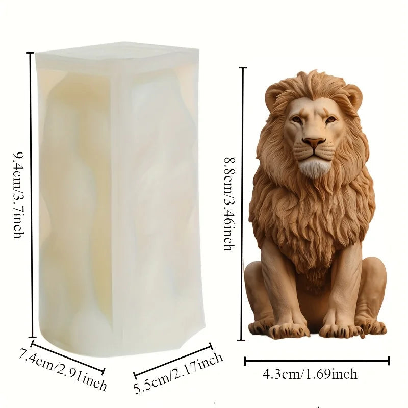 3D Löwen Silikonform für Backen und DIY Petoria