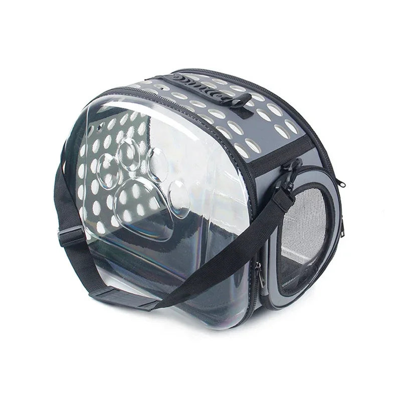 🐾 Petoria® Premium Transparente Haustier-Tragetasche für Hunde & Katzen – Faltbar, Atmungsaktiv & Reisefreundlich