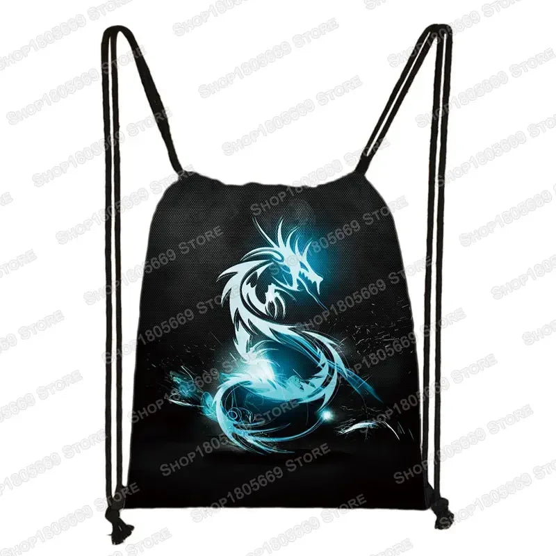 Ancient Animal Dinosaur Backpack Women Men Travel Bag Teenager Boys Girls Bookbag Children Canvas Drawstring Bag Kids Gift Petoria Store