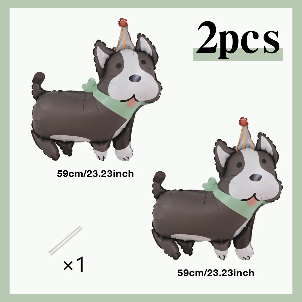 4 Animal Dog Aluminum Foil Balloons Cute Dog Theme Birthday, Anniversary Decoration, Shower, Pet Party Decoration Petoria Store