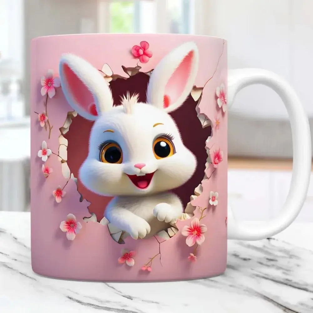 3D Keramikbecher mit Tiermotiv Petoria