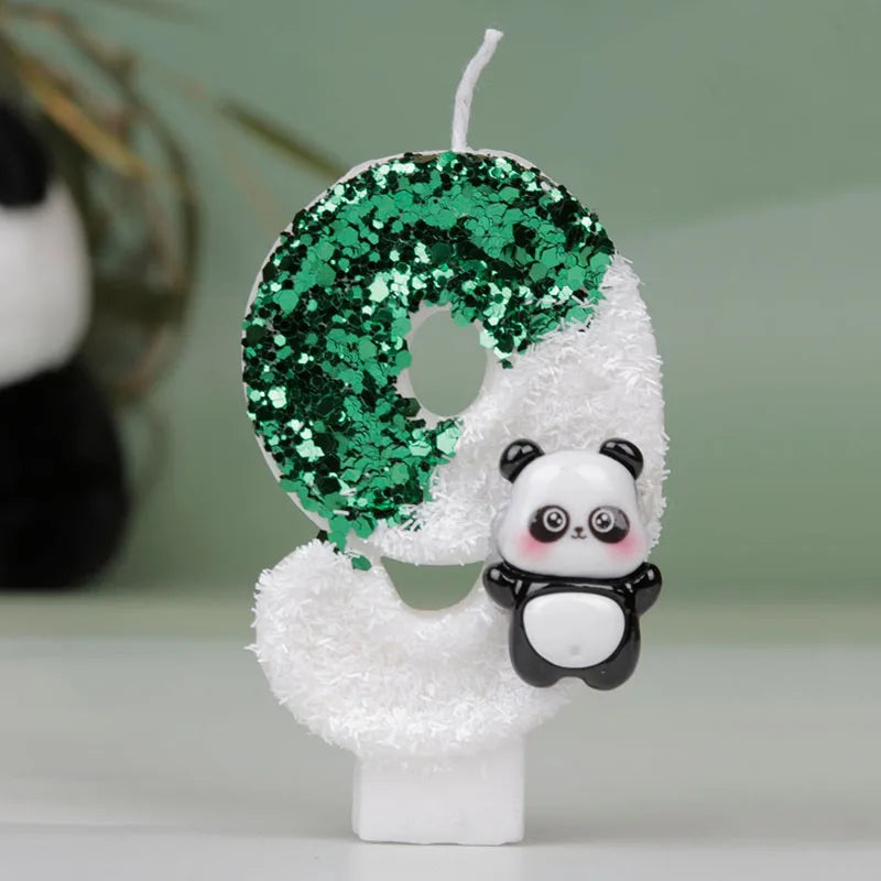 Panda Geburtstagskerzen für Kuchen und Party