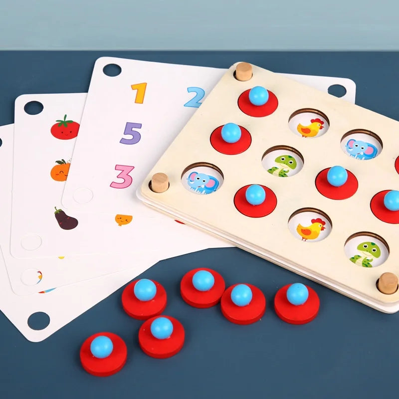 Lernspielzeug aus Holz – Memory Spiel für Kinder