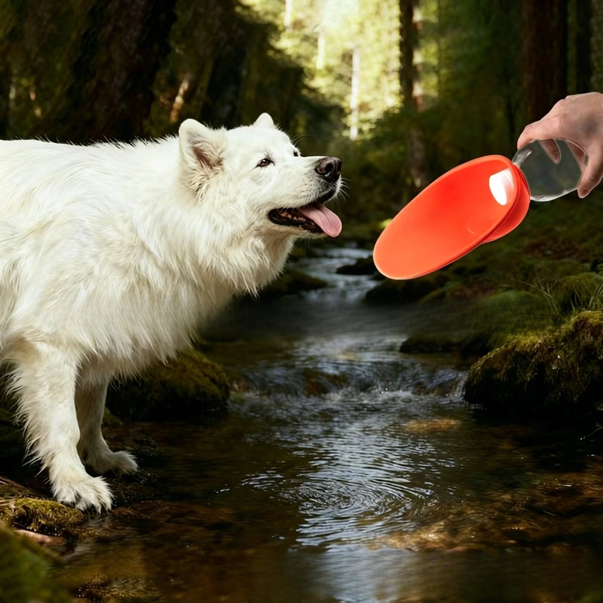 Dog water bottle, portable pet water dispenser, leak-proof design, suitable for outdoor walks, hikes, and travel Petoria Store