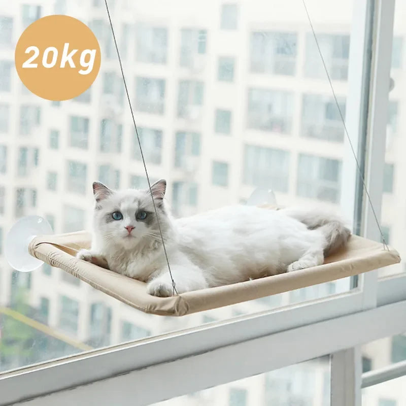 Katzenhängematte für Fenster mit Saugnäpfen