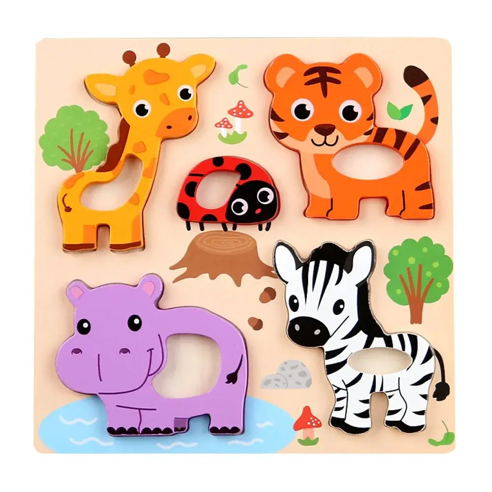 🦁 Petoria™ 3D Holz Tier Puzzle