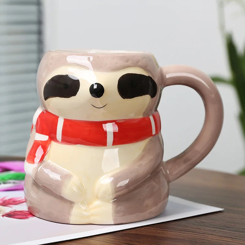 Faultier Keramiktasse – Kreativer Kaffeebecher