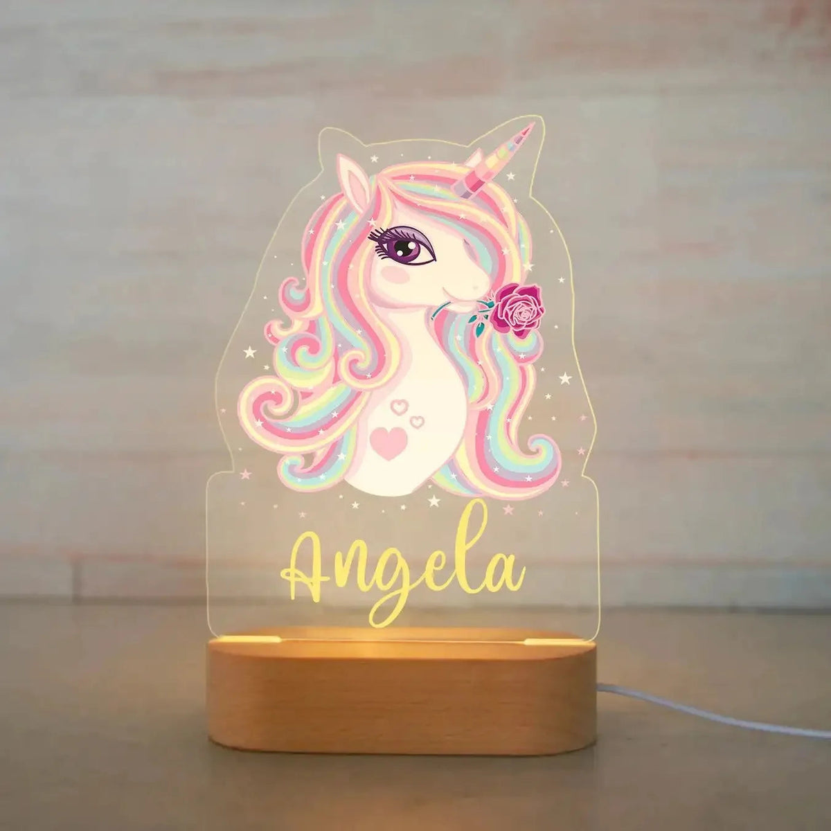 Picture Frame Light Children Animal Night Light Custom Acrylic Lamp Baby Kids Bedroom Decor Neonate Birthday Christmas Gift Petoria Store