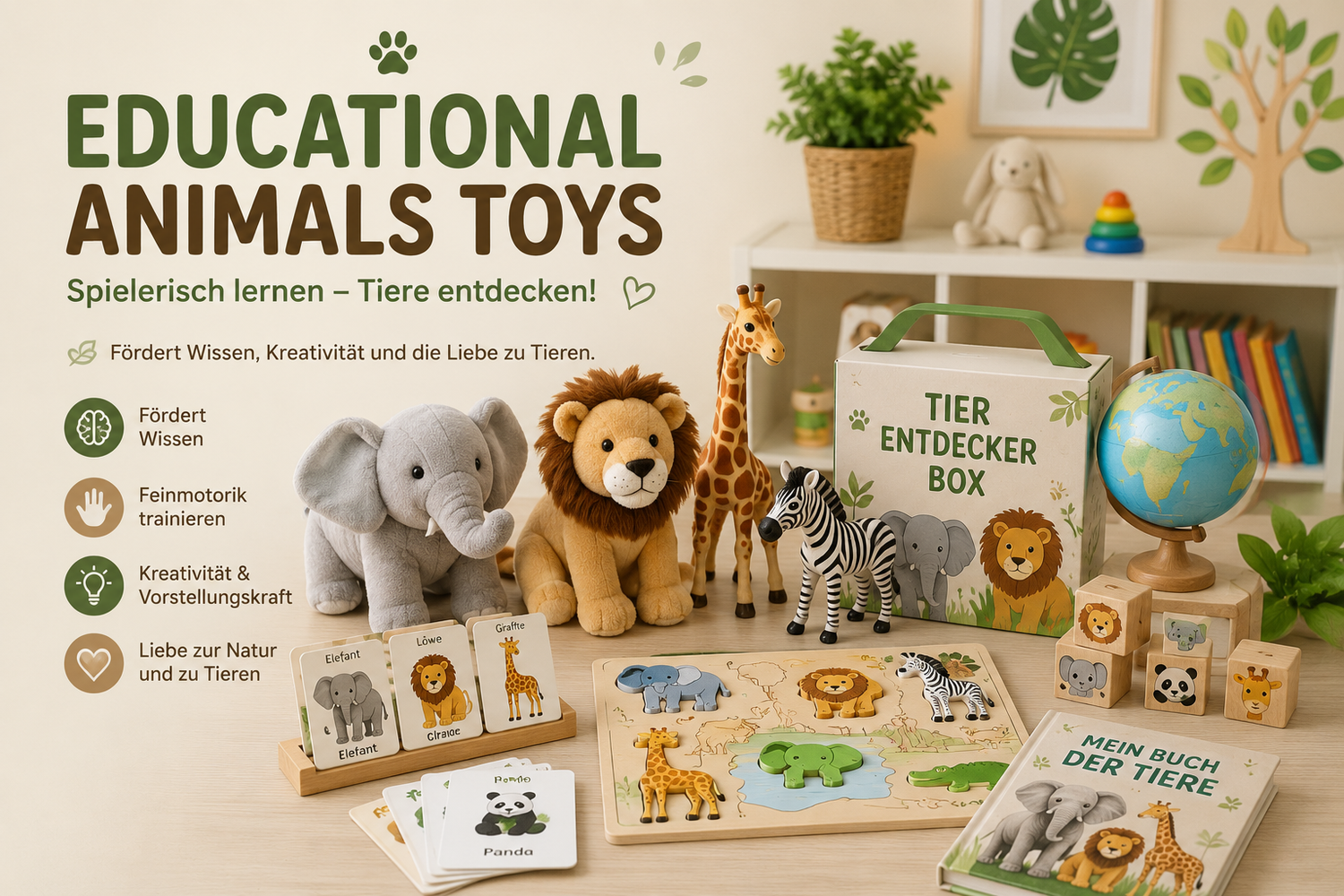 Lernspielzeug Tiere - Interaktive Spielzeuge für Hunde und Katzen zur Förderung geistiger Entwicklung und Kreativität.