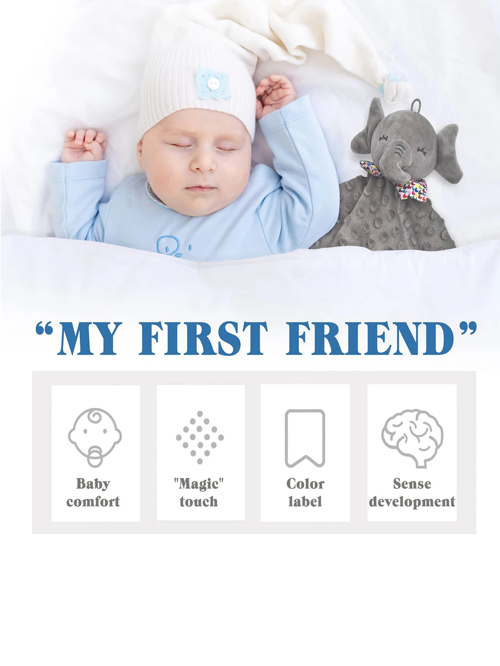 Neugeborenen Baby Plüsch Spielzeug Niedlichen Tier Decke Tröster Hase Elefant Beruhigen Beschwichtigen Schlaf Handtuch Baby Geschenk