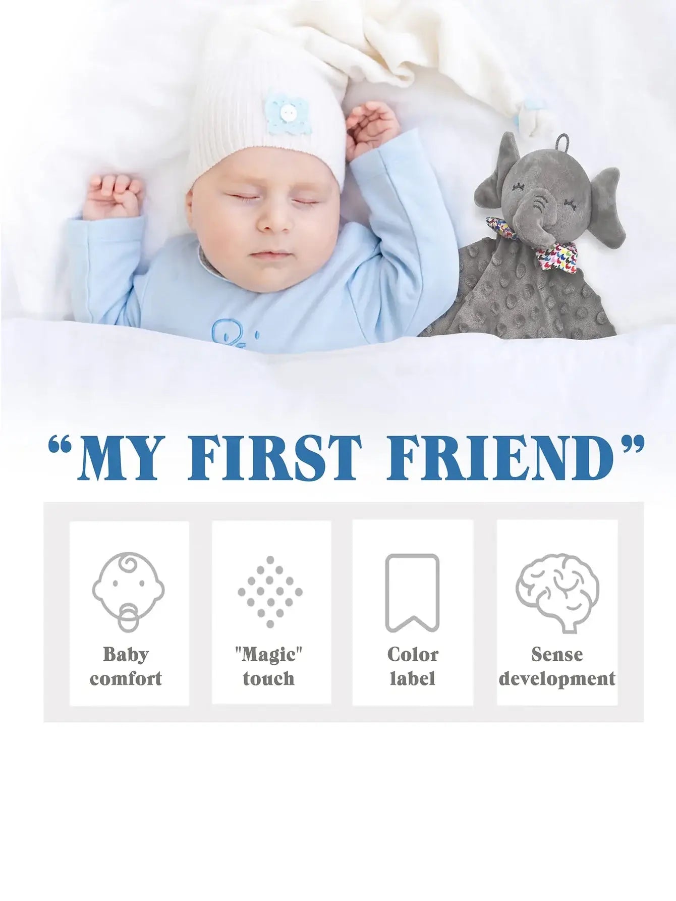 Baby Schmusetuch Tierfreunde Weiches Kuscheltuch