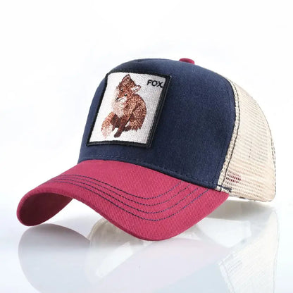 Vintage Baseballkappe mit Hundestickerei