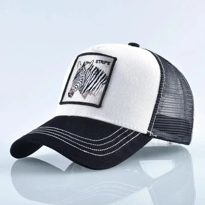 Vintage Baseballkappe mit Hundestickerei