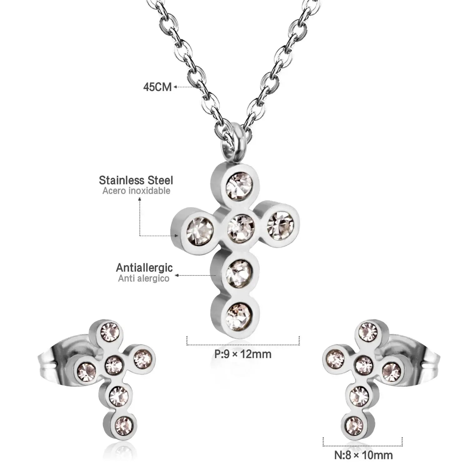 Edelstahl Schmuck Set mit Tiermotiv